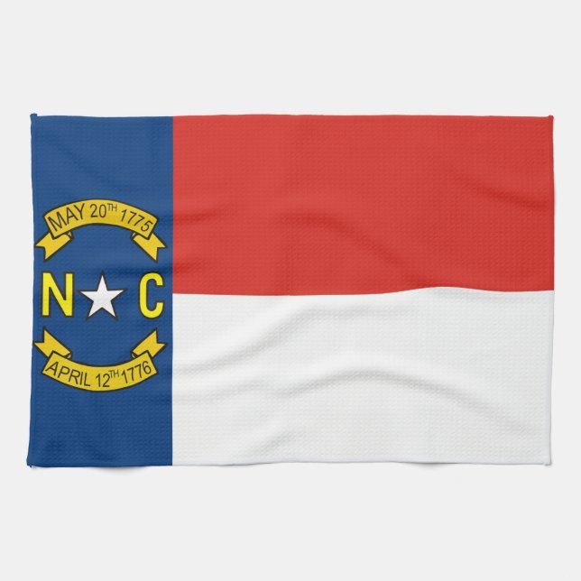 north carolina usa state flag towel (Horizontal)