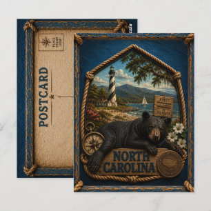 North Carolina Vintage Travel Postcard