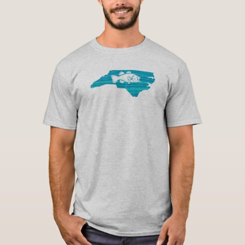 North Carolina Wave Fishing T_Shirt