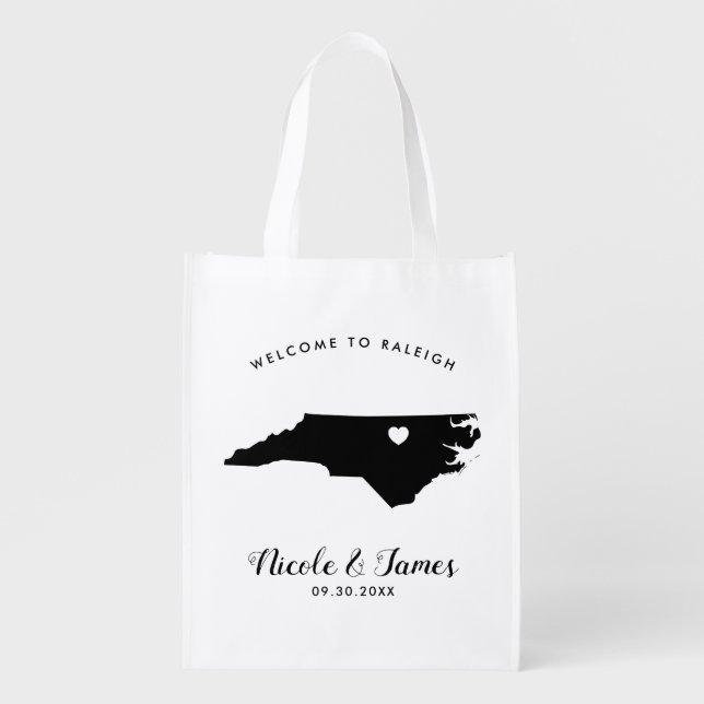 North Carolina Wedding Welcome Bag (Front)