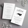 North Carolina Wedding Welcome Letter & Itinerary