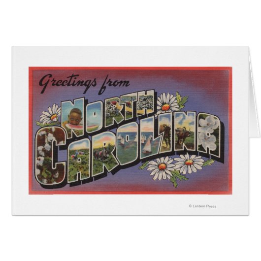 North CarolinaLarge Letter Scenes Cards (Front Horizontal)