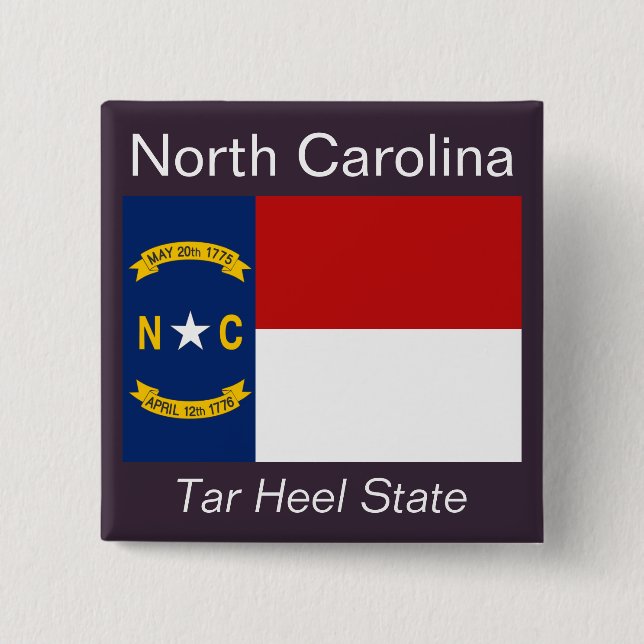 North Carolinian Flag Button (Front)