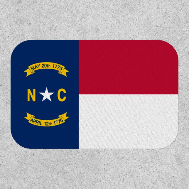 North Carolinian Flag, Flag of North Carolina Patch (Front)