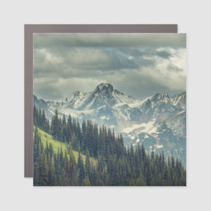 North Cascade: Majestic Mountain Peak. Car Magnet