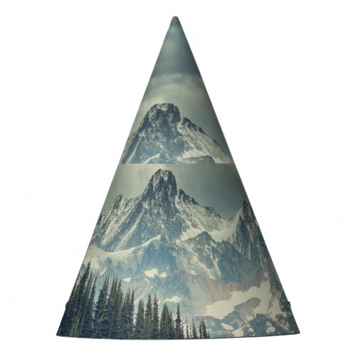 North Cascade Majestic Mountain Peak Party Hat