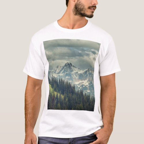 North Cascade Majestic Mountain Peak T_Shirt