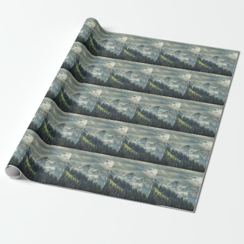 North Cascade Majestic Mountain Peak Wrapping Paper