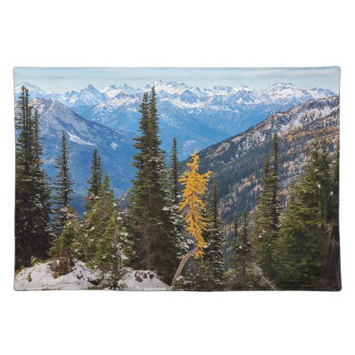 North Cascade Mountains Wenatchee National Forest Cloth Placemat