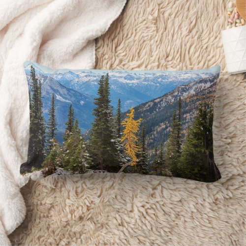 North Cascade Mountains Wenatchee National Forest Lumbar Pillow