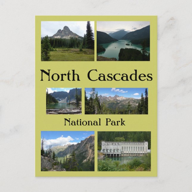 North Cascades Collage 1 Postcard (Front)