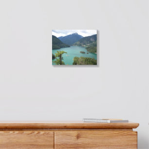 North Cascades Diablo Lake Landscape Foam Core Photo Tile