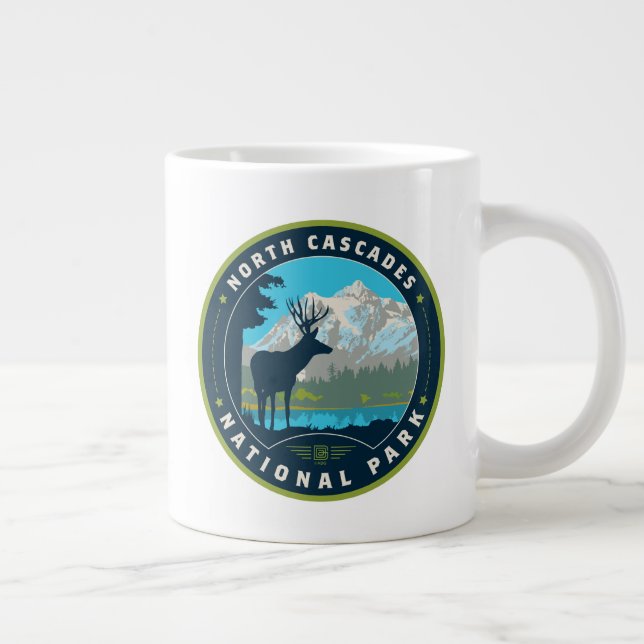 North Cascades National Park Giant Coffee Mug (Right)