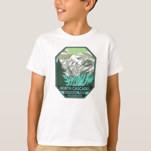 North Cascades National Park Goode Mountain Retro T-Shirt