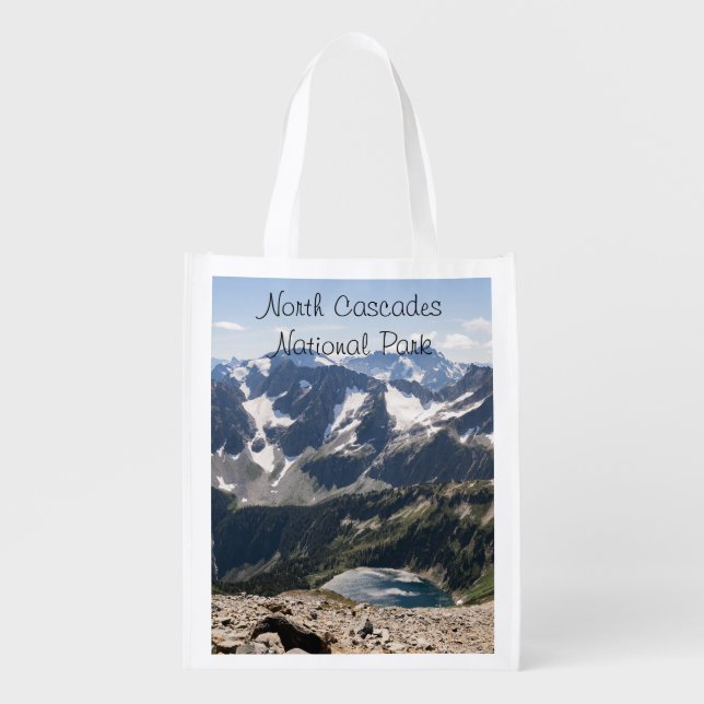 North Cascades National Park Grocery Bag (Front)