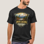 North Cascades National Park Illustration Travel T-Shirt<br><div class="desc">North Cascades vector artwork design. The park consists of a northern and southern section,  bisected by the Skagit River that flows through the reservoirs of Ross Lake National Recreation Area.</div>