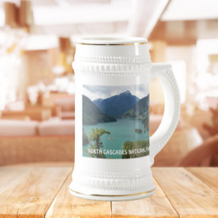 North Cascades National Park Landscape Beer Stein