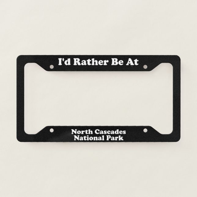 North Cascades National Park - LPF License Plate Frame (Front)