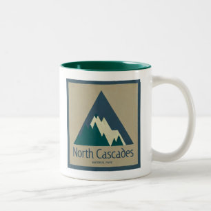 North Cascades National Park Rustic Two-Tone Coffee Mug