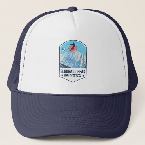 North Cascades National Park Ski Badge Trucker Hat
