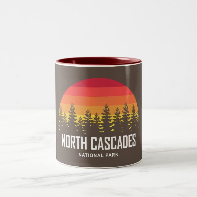North Cascades National Park Two-Tone Coffee Mug (Center)