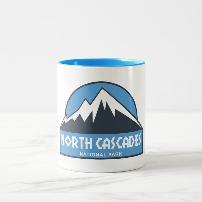 North Cascades National Park Two-Tone Coffee Mug (Center)