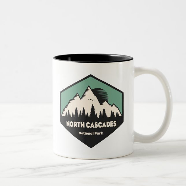 North Cascades National Park Two-Tone Coffee Mug (Right)