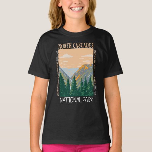 North Cascades National Park Vintage Distressed  T_Shirt