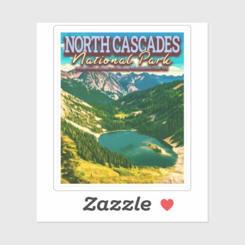 NORTH CASCADES NATIONAL PARK _ WASHINGTON USA STICKER