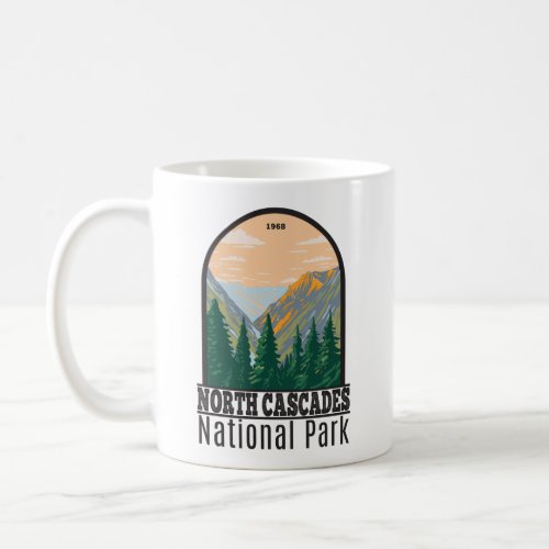 North Cascades National Park Washington Vintage Coffee Mug