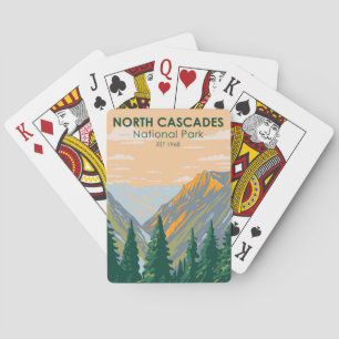 North Cascades National Park Washington Vintage Poker Cards