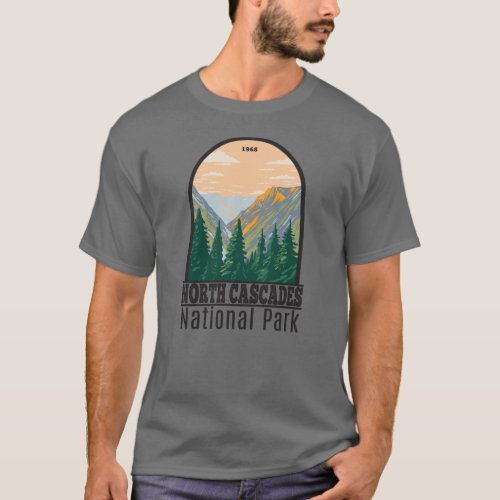 North Cascades National Park Washington Vintage T_Shirt