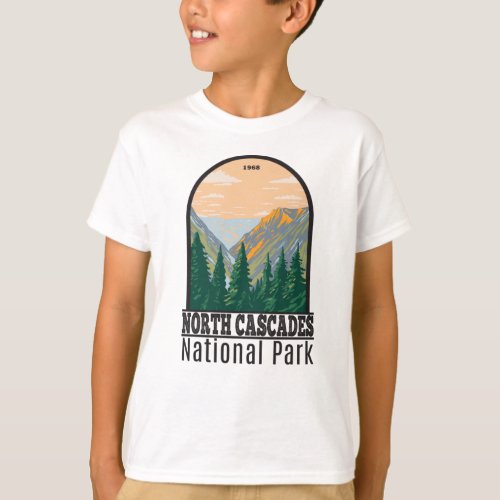 North Cascades National Park Washington Vintage T_ T_Shirt