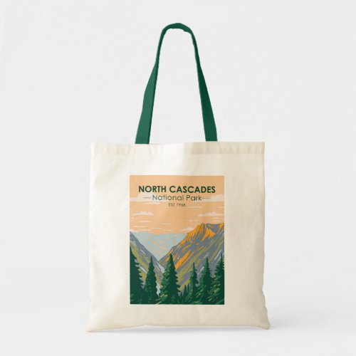North Cascades National Park Washington Vintage  Tote Bag