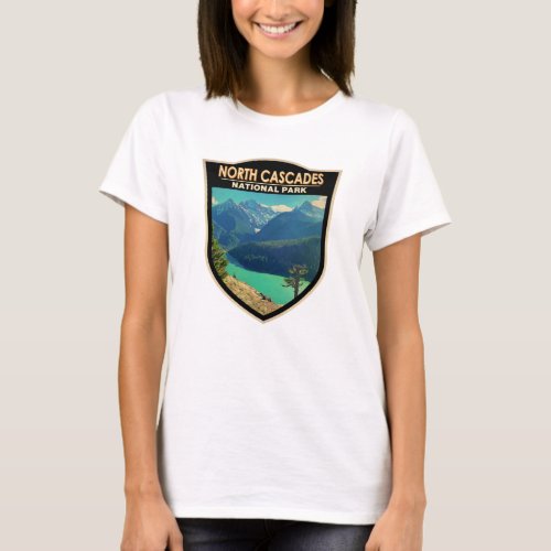 North Cascades National Park Washington Watercolor T_Shirt