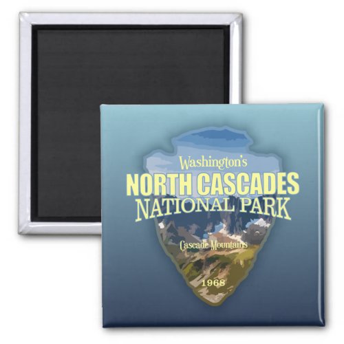 North Cascades NP arrowhead Magnet
