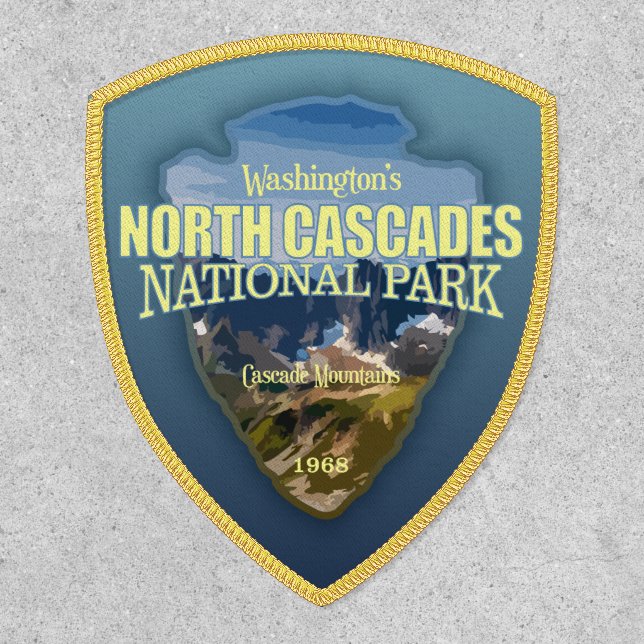 North Cascades NP (arrowhead)  Patch (Front)