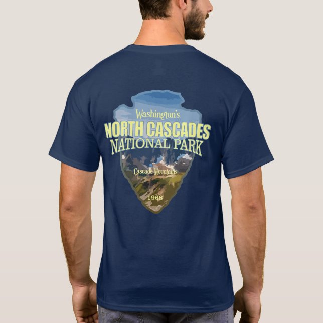 North Cascades NP (arrowhead) T-Shirt (Back)