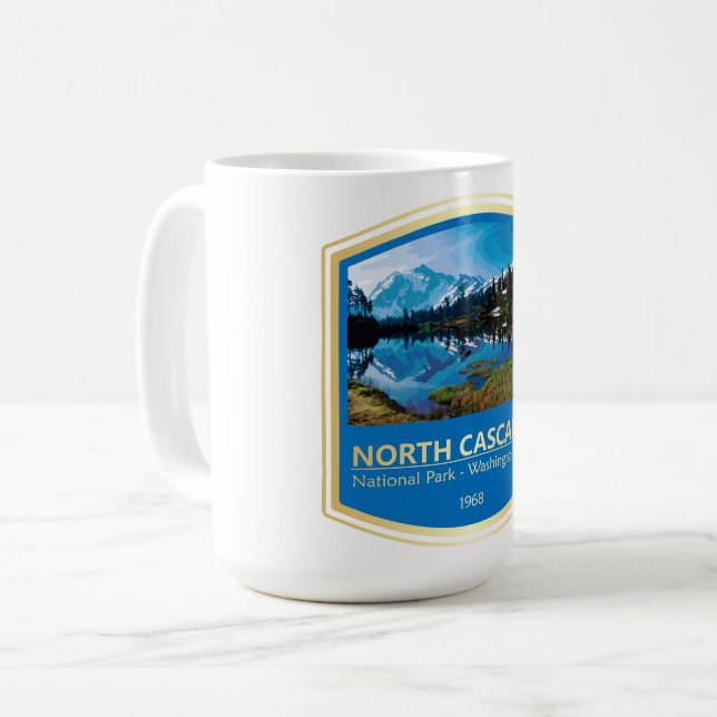North Cascades NP (PF1) Coffee Mug (Front Left)