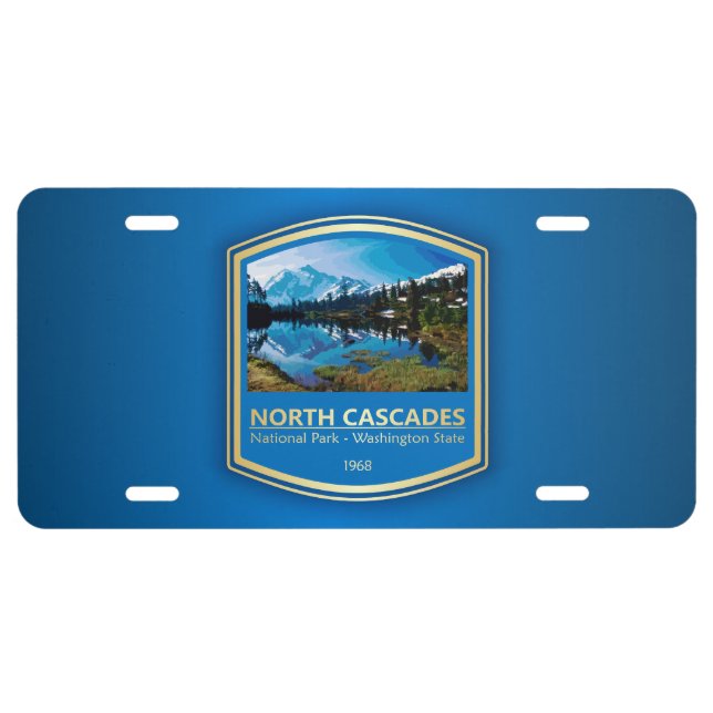 North Cascades NP (PF1) License Plate (Front)