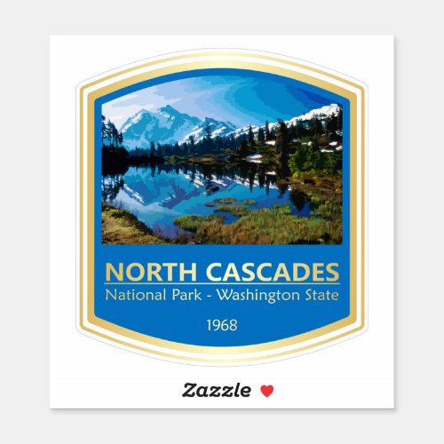 North Cascades NP PF1 Sticker