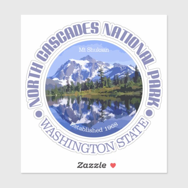 North Cascades NP Sticker (Sheet)