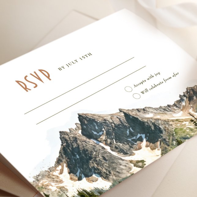 North Cascades RSVP Wedding Insert Destination Invitation (Creator Uploaded)