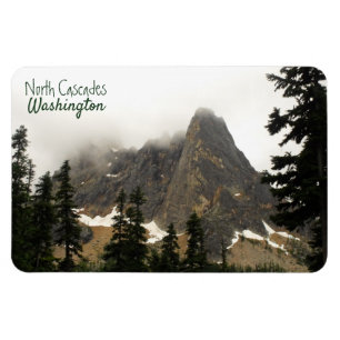 North Cascades Washington Scenic Alpine Photo Magnet