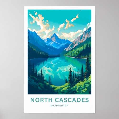 North Cascades Washington Travel Print
