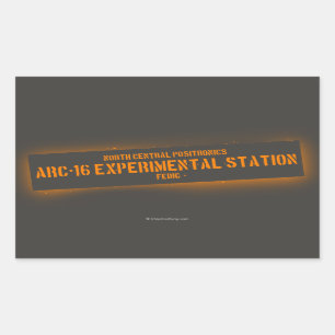 North Central Positronics Rectangular Sticker
