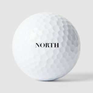 North Classic Timeless Minimal Black Logo Golf Balls