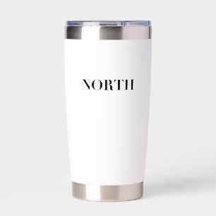 North Classic Timeless Minimal Black Logo Insulated Tumbler