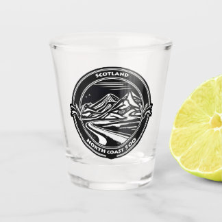 north coast 500 scotland shot glass