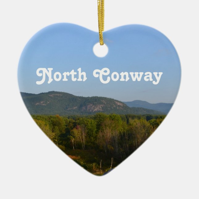 North Conway Ceramic Ornament (Front)